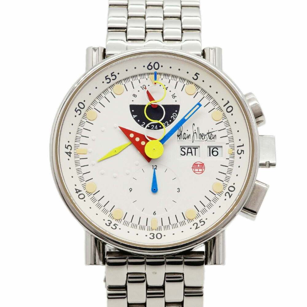 Alain Silberstein Chronobauhaus LWO5100 White Dial Men's Watch
